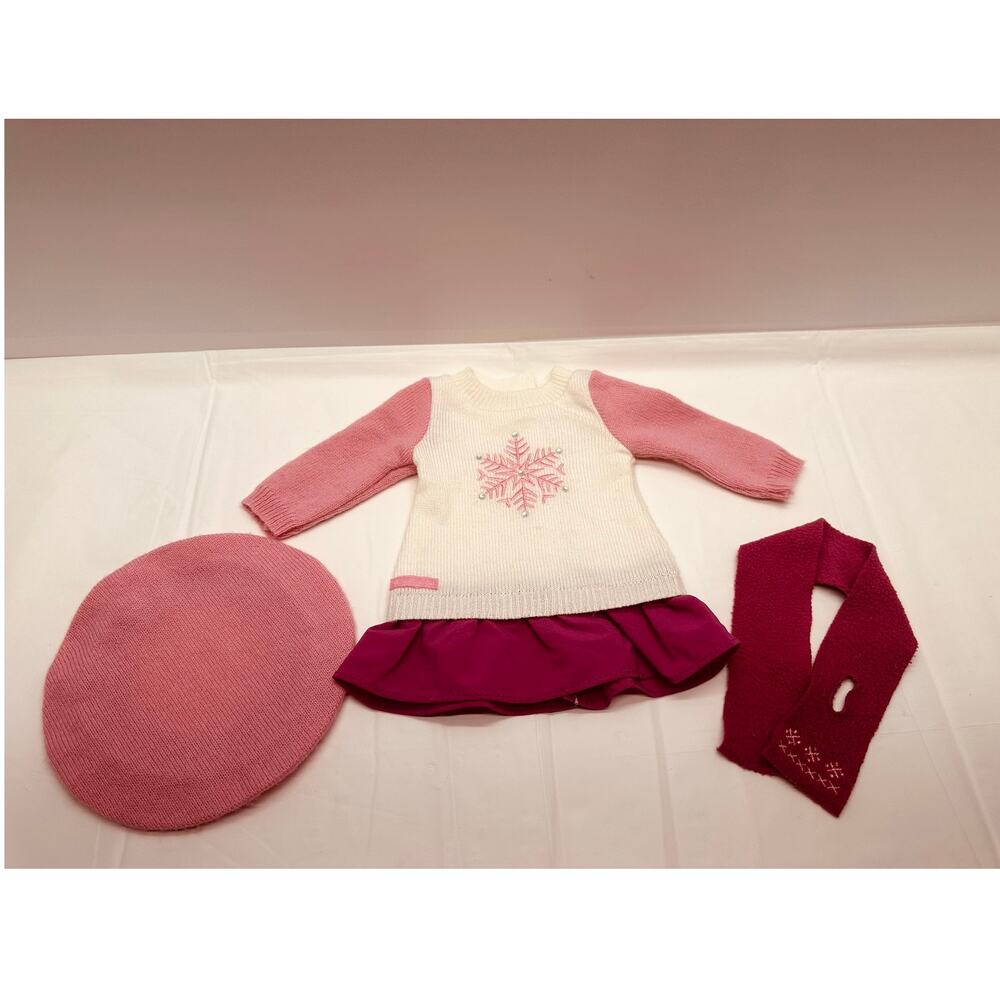 American Girl Doll Snow Good To See You Outfit with Sweater, Scarf and Hat